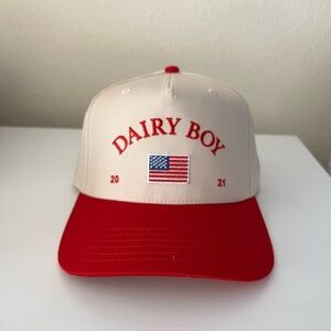 Dairy Boy The American Trucker Hat Red